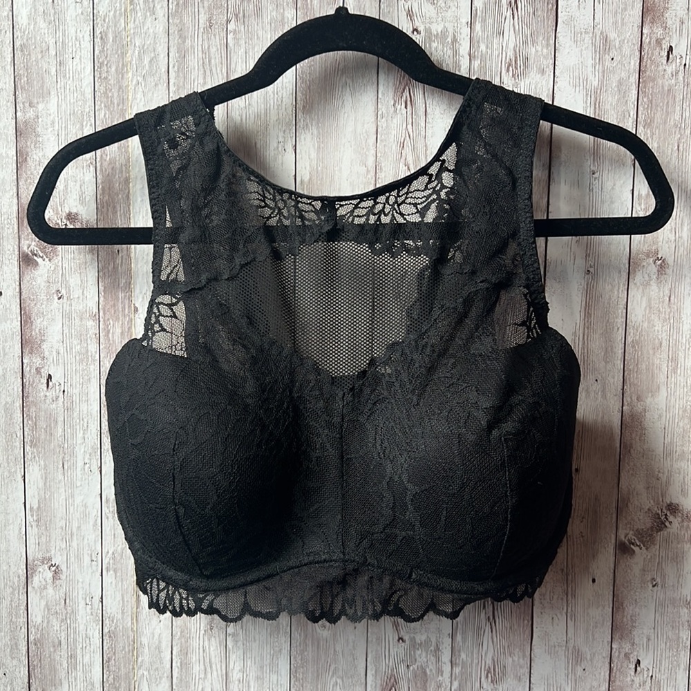 PINK victoria’s secret high neck lace bra